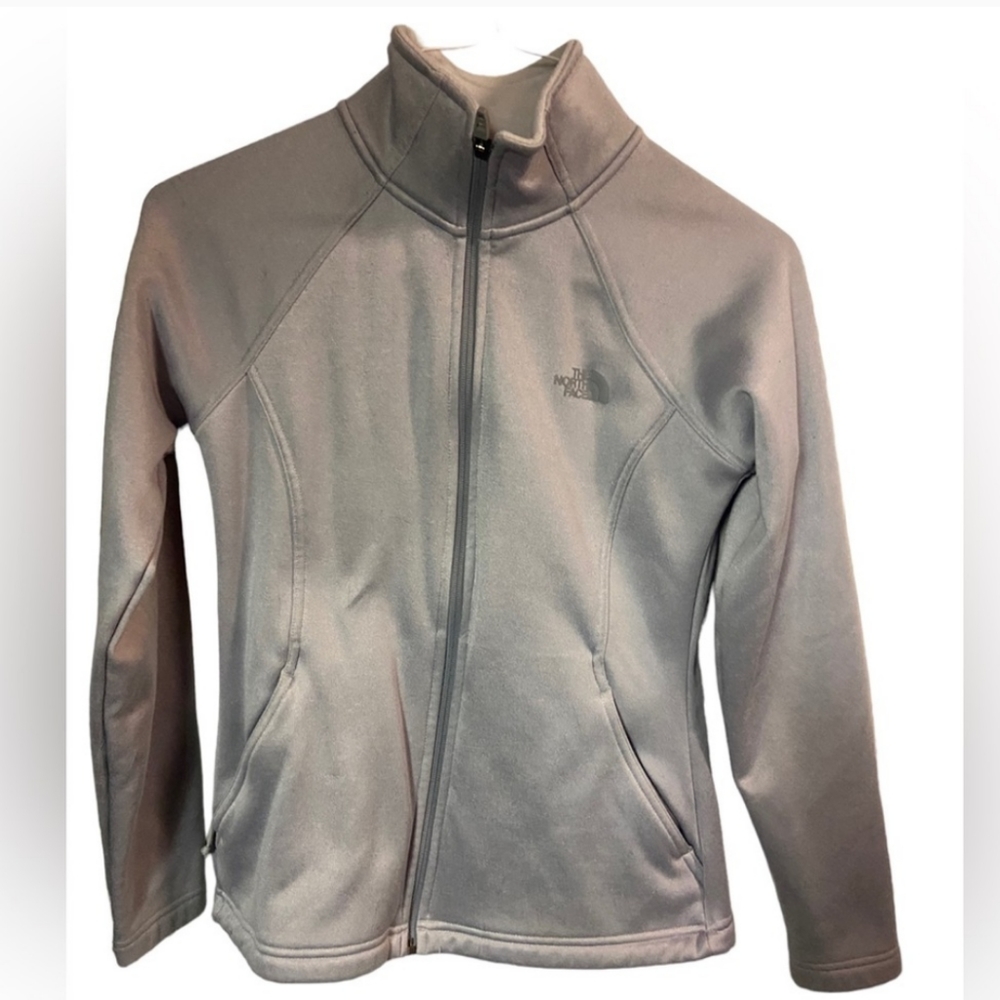 North Face Gray Zip Up